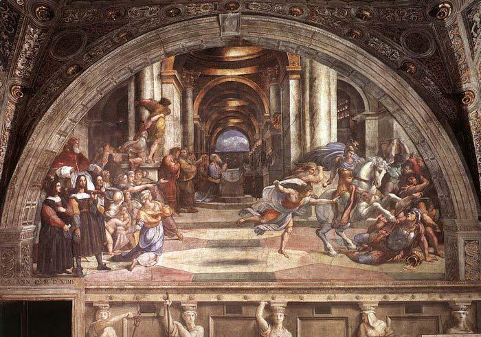 RAFFAELLO Sanzio The Expulsion of Heliodorus from the Temple Germany oil painting art
